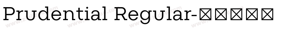 Prudential Regular字体转换